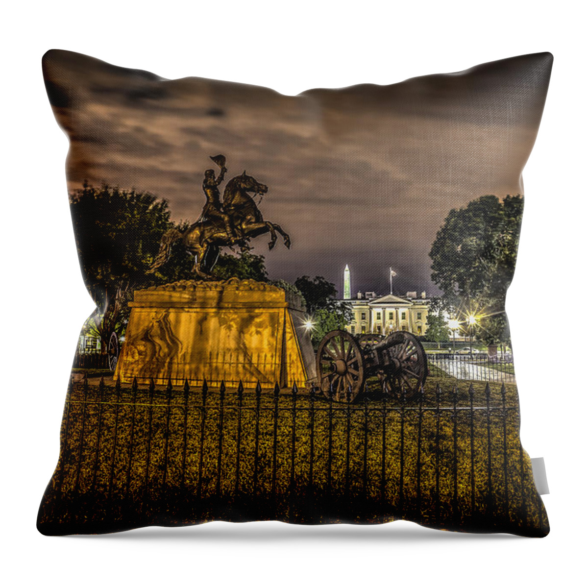 Lafayette Throw Pillow featuring the photograph Lafayette Park by David Morefield