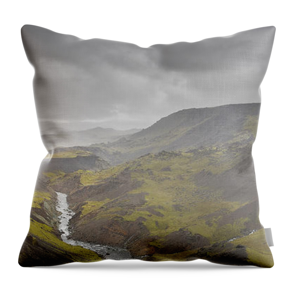 Iceland Throw Pillow featuring the photograph Land Like This by Jon Glaser