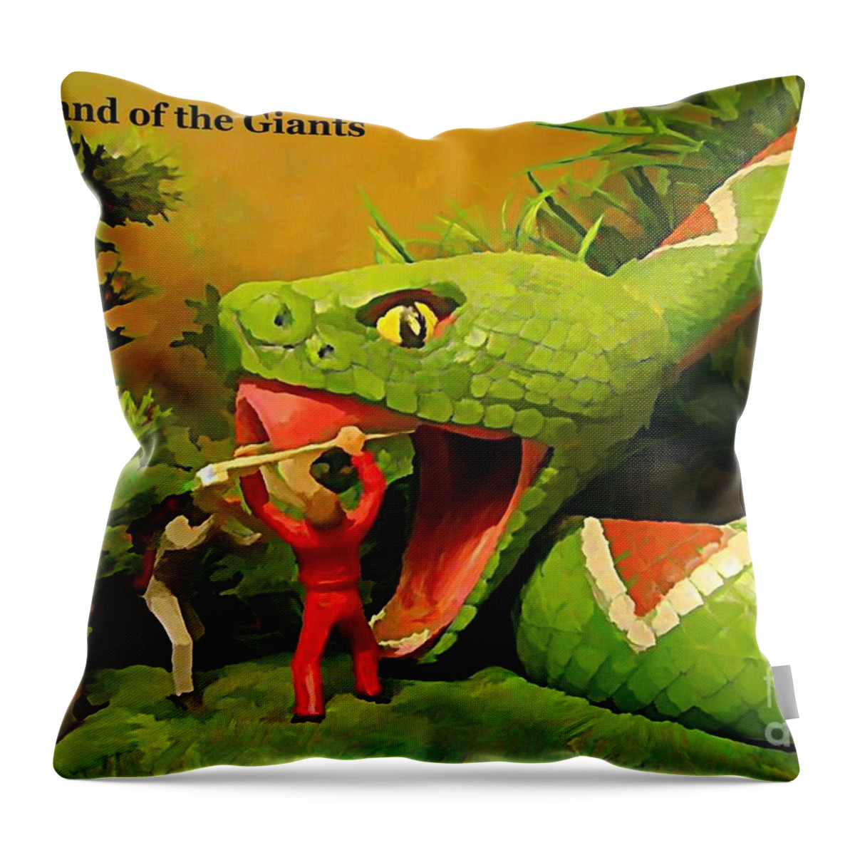 Land Of The Giants Throw Pillow featuring the photograph Land of the Giants by John Malone