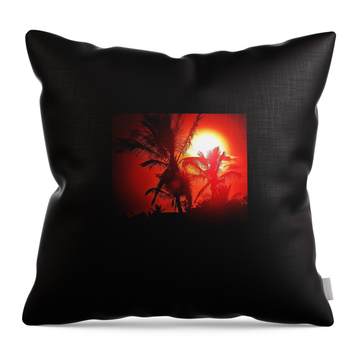 Lanzarote Throw Pillow featuring the photograph Lanzarote Dusk by Phil Tomlinson