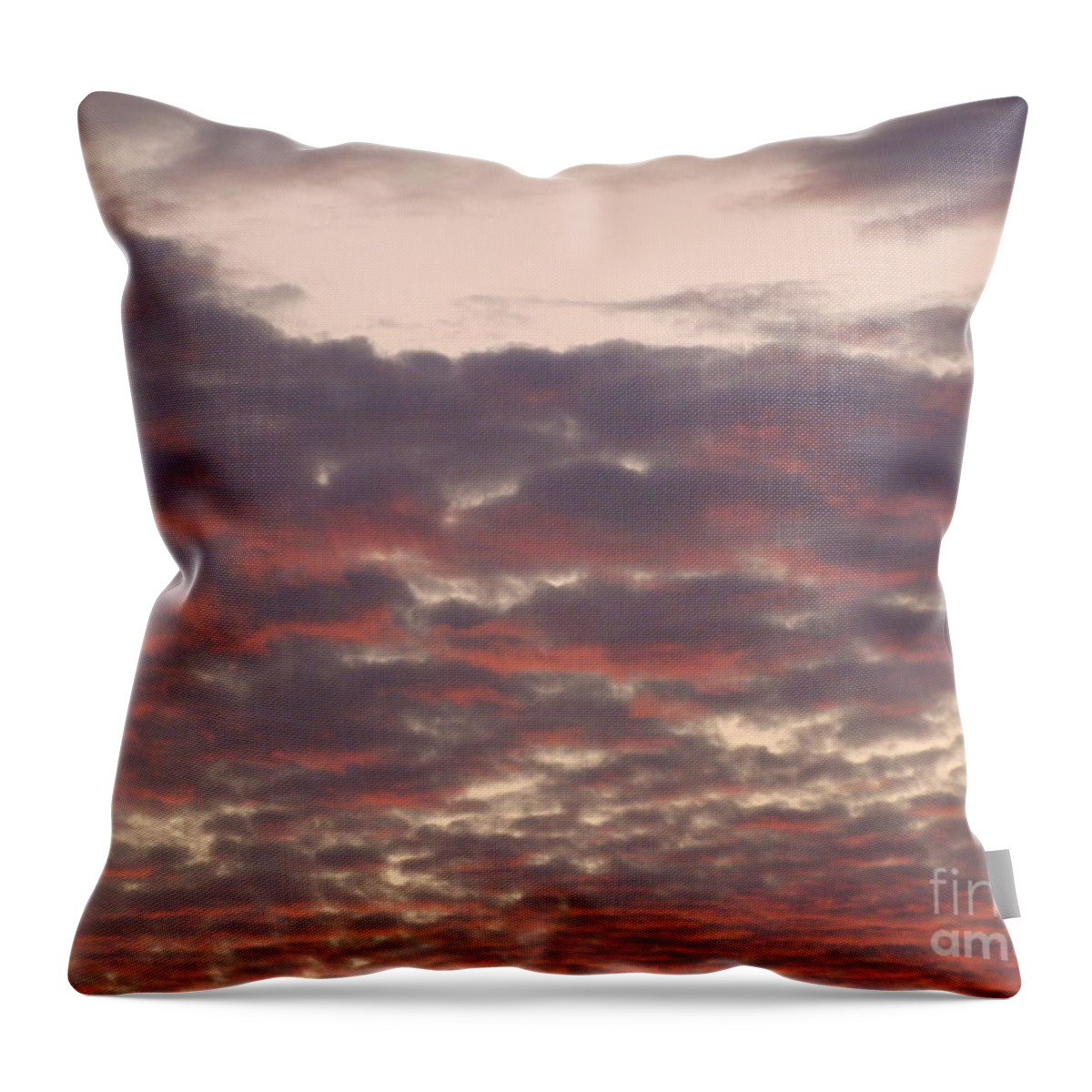Summer Throw Pillow featuring the photograph Late Summer Evening Sky by Tiziana Maniezzo