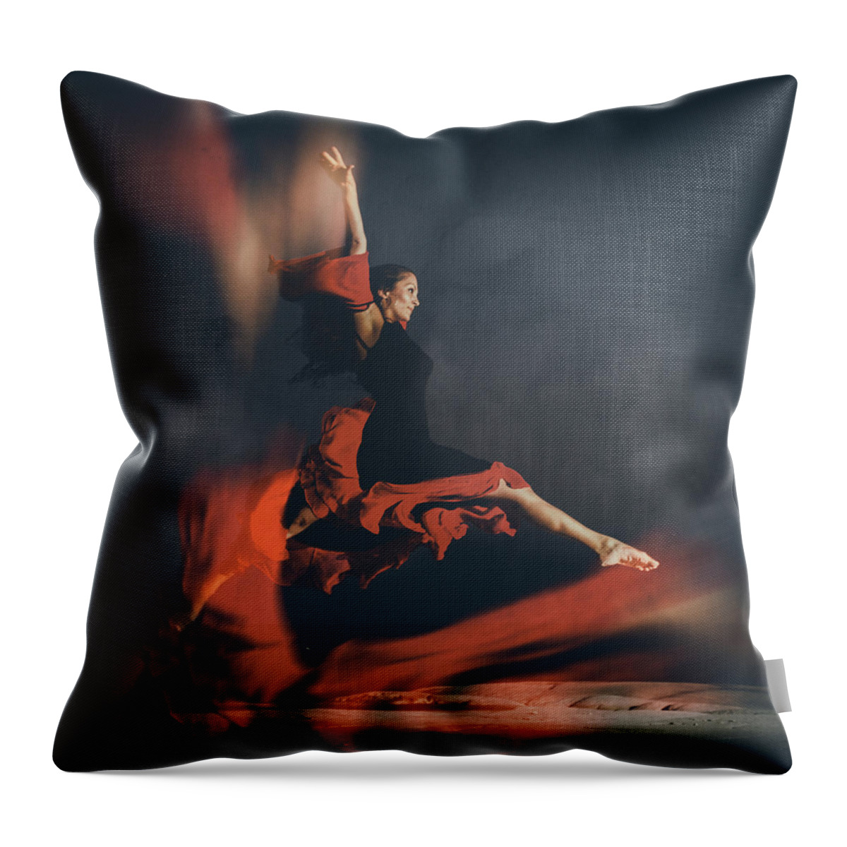 Adult Throw Pillow featuring the photograph Latin Dancer by Stelios Kleanthous