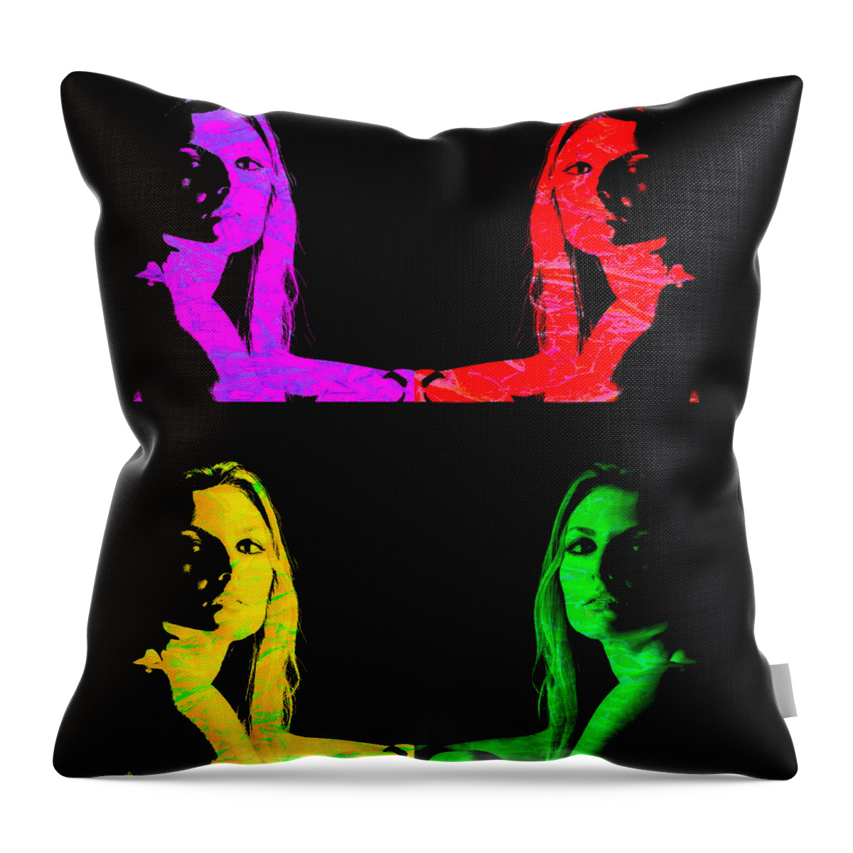 Color Throw Pillow featuring the photograph Lava Light by Thomas Leparskas