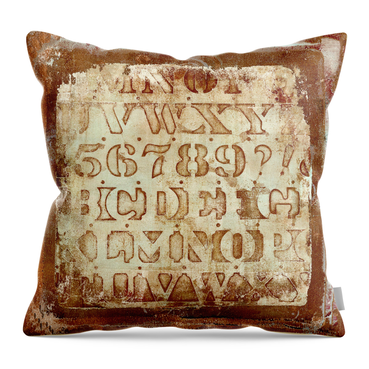 Monoprints Throw Pillow featuring the mixed media Layered Prints by Carol Leigh