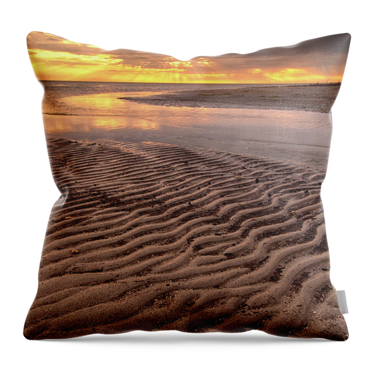 Tranquility Throw Pillow featuring the photograph Leading Lines by Nebojsa Novakovic