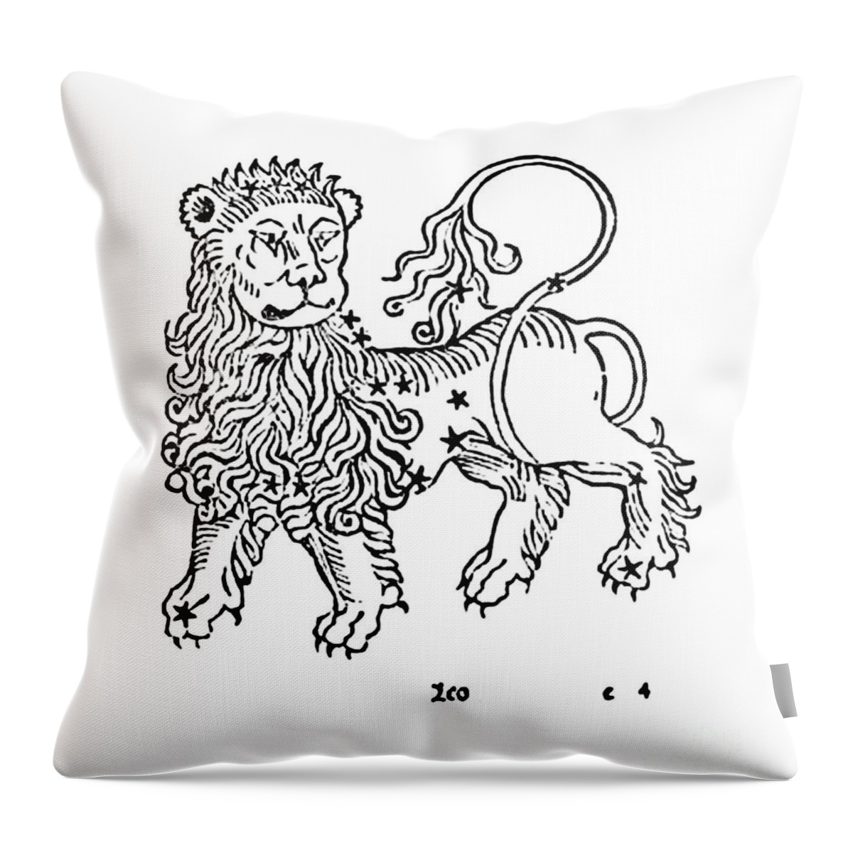 Gemini Throw Pillow featuring the photograph Leo Constellation Zodiac Sign 1482 by Science Source