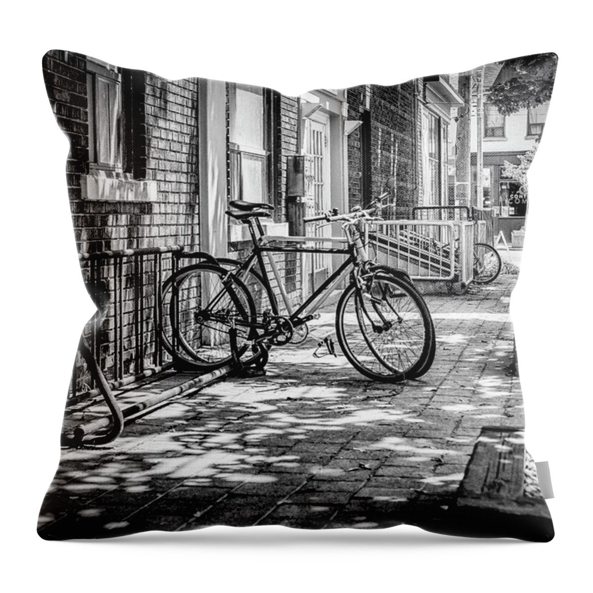 Toronto Throw Pillow featuring the photograph Leslieville by Images By Toronto Photographer Robert Greatrix
