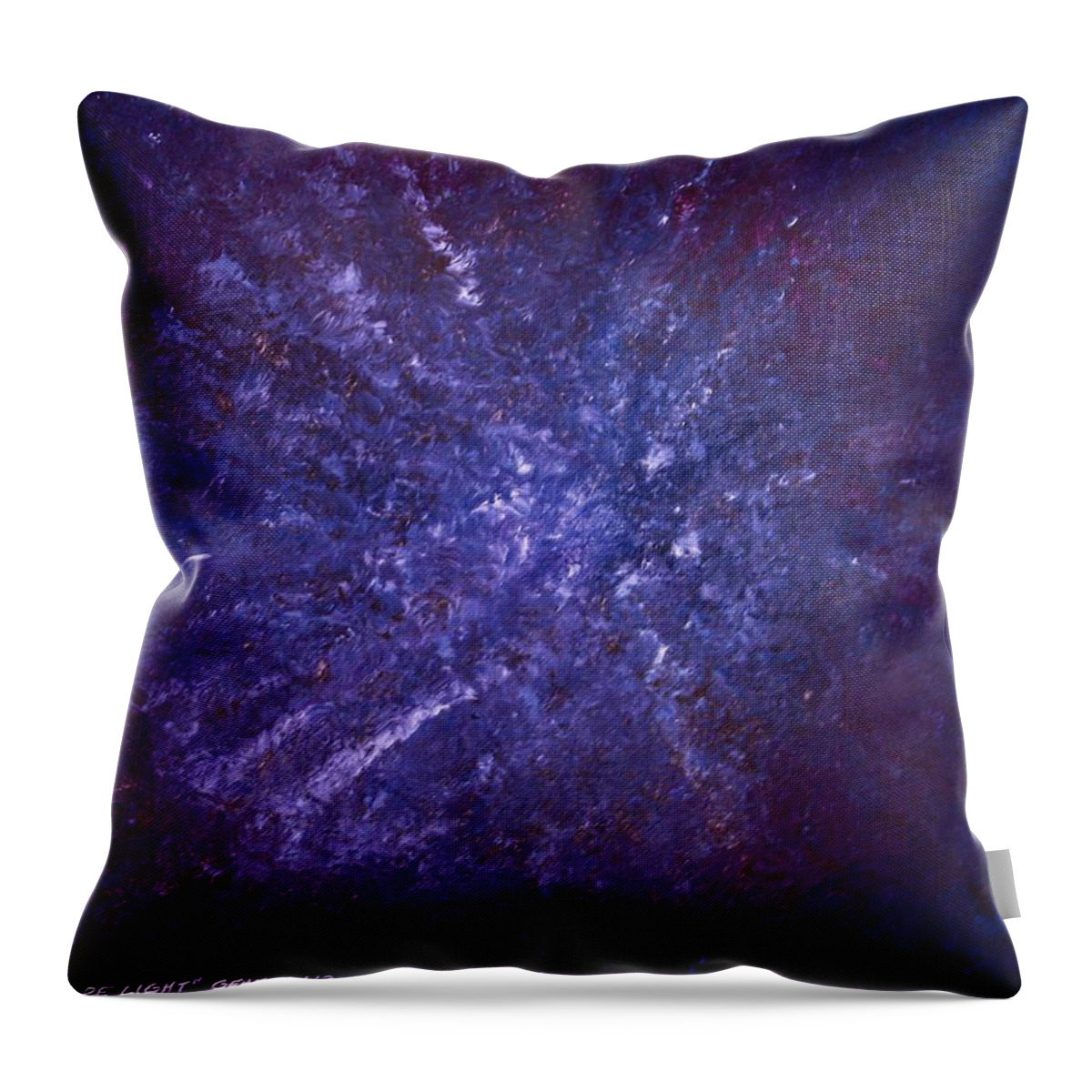 Let There Be Light Throw Pillow featuring the mixed media Let There Be Light by Christine Nichols