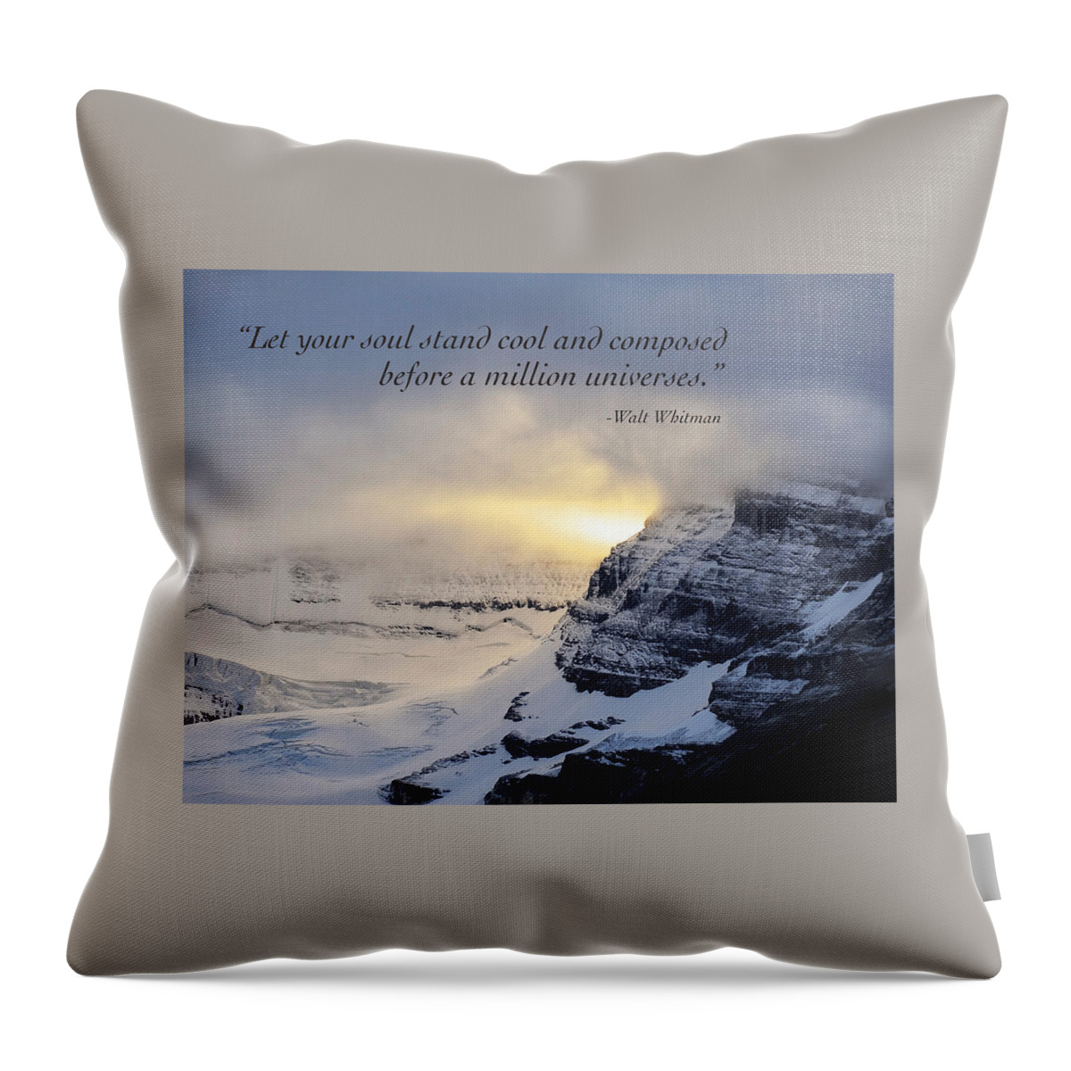 Walt Whitman Throw Pillow featuring the photograph Let Your Soul Stand Cool by Mary Lee Dereske