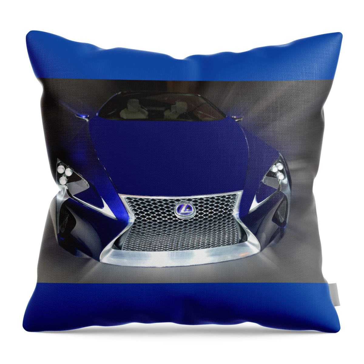 Lexus Lf-lc Concept Throw Pillow featuring the photograph Lexus LF-LC concept 2014 by Dragan Kudjerski