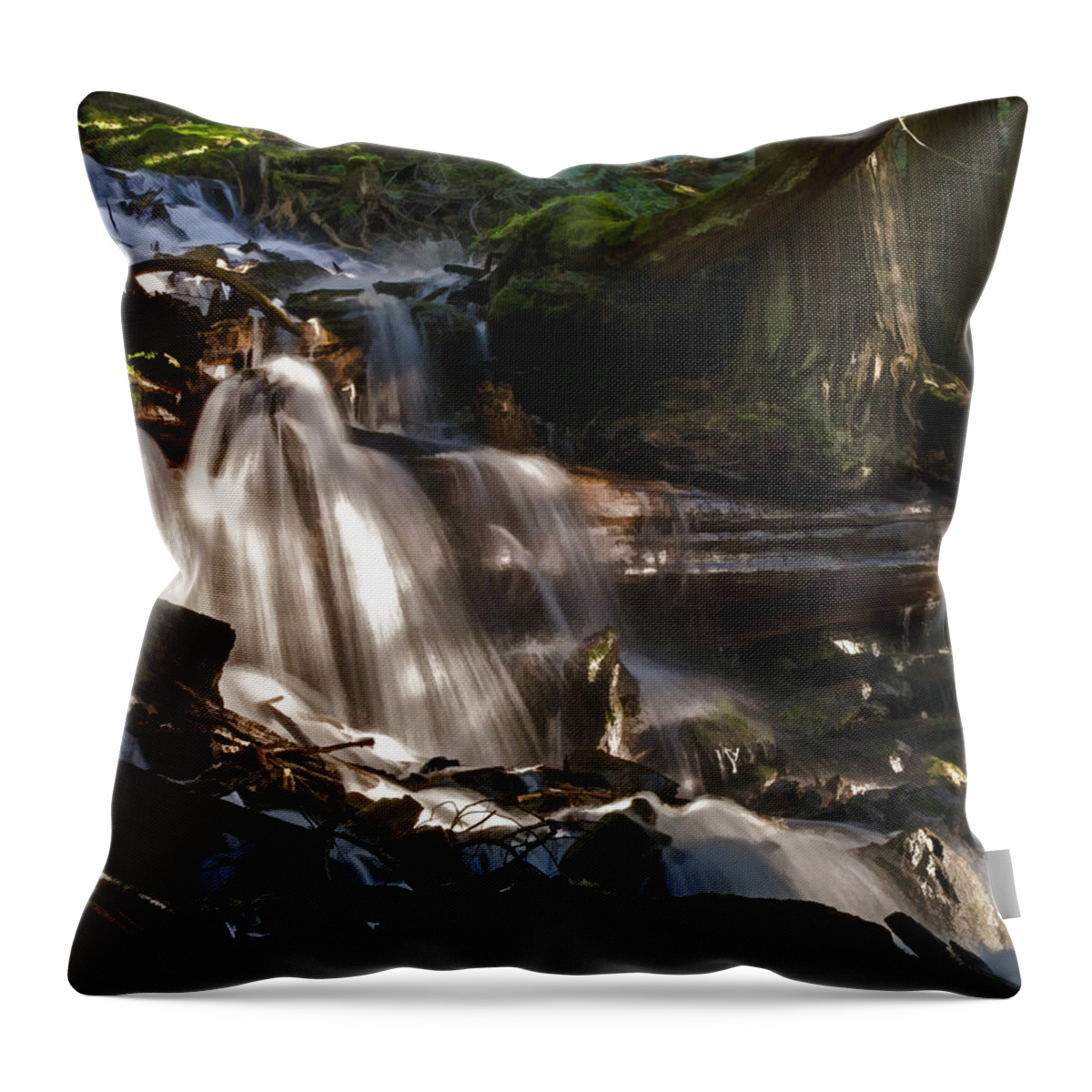Life Begins To Flow Throw Pillow featuring the photograph Life Begins To Flow by Jordan Blackstone
