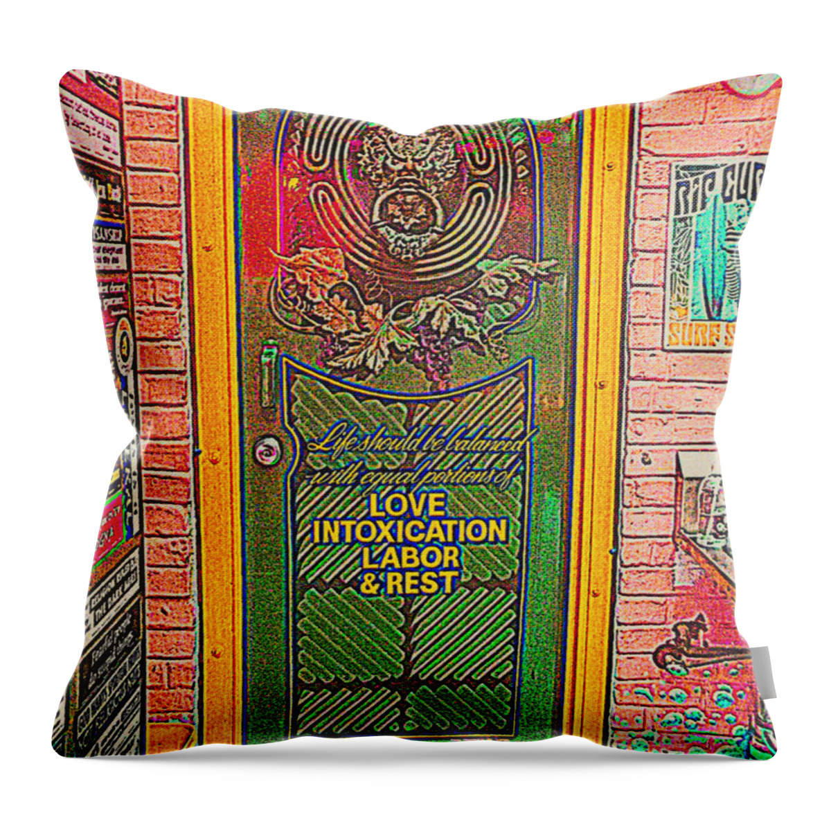  Throw Pillow featuring the photograph Life Should Be Painted by Kelly Awad