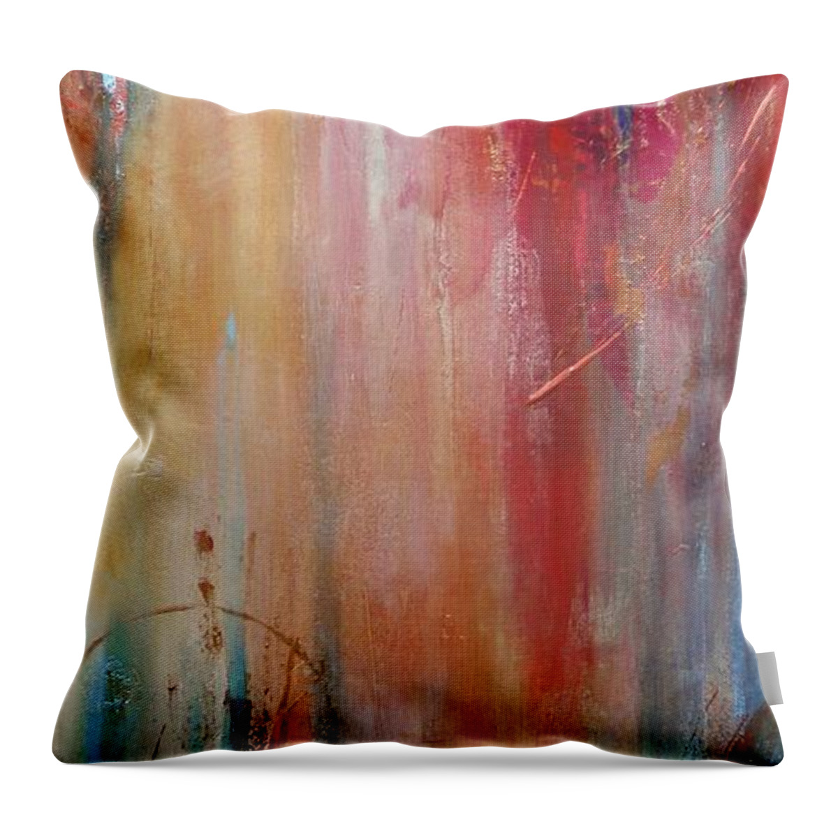 Lifted Spirits Throw Pillow featuring the painting Lifted Spirits by Debi Starr