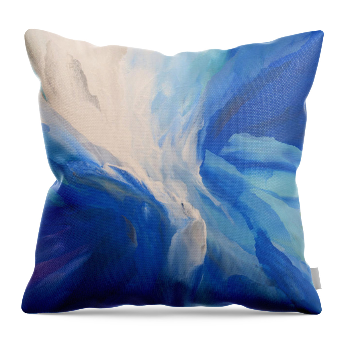 Sky Throw Pillow featuring the painting Lifted Up by Linda Bailey