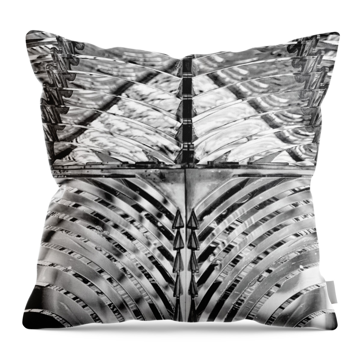 Florida Throw Pillow featuring the photograph Light House Glass by Carolyn Hutchins