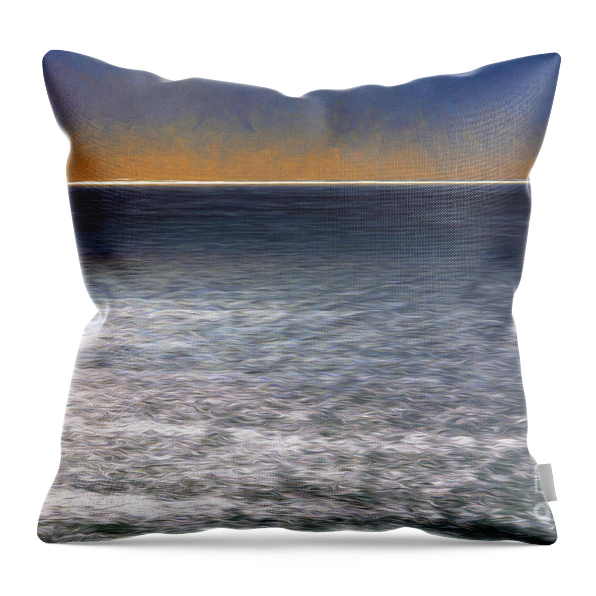 Ocean Throw Pillow featuring the photograph Light on water by Sheila Smart Fine Art Photography