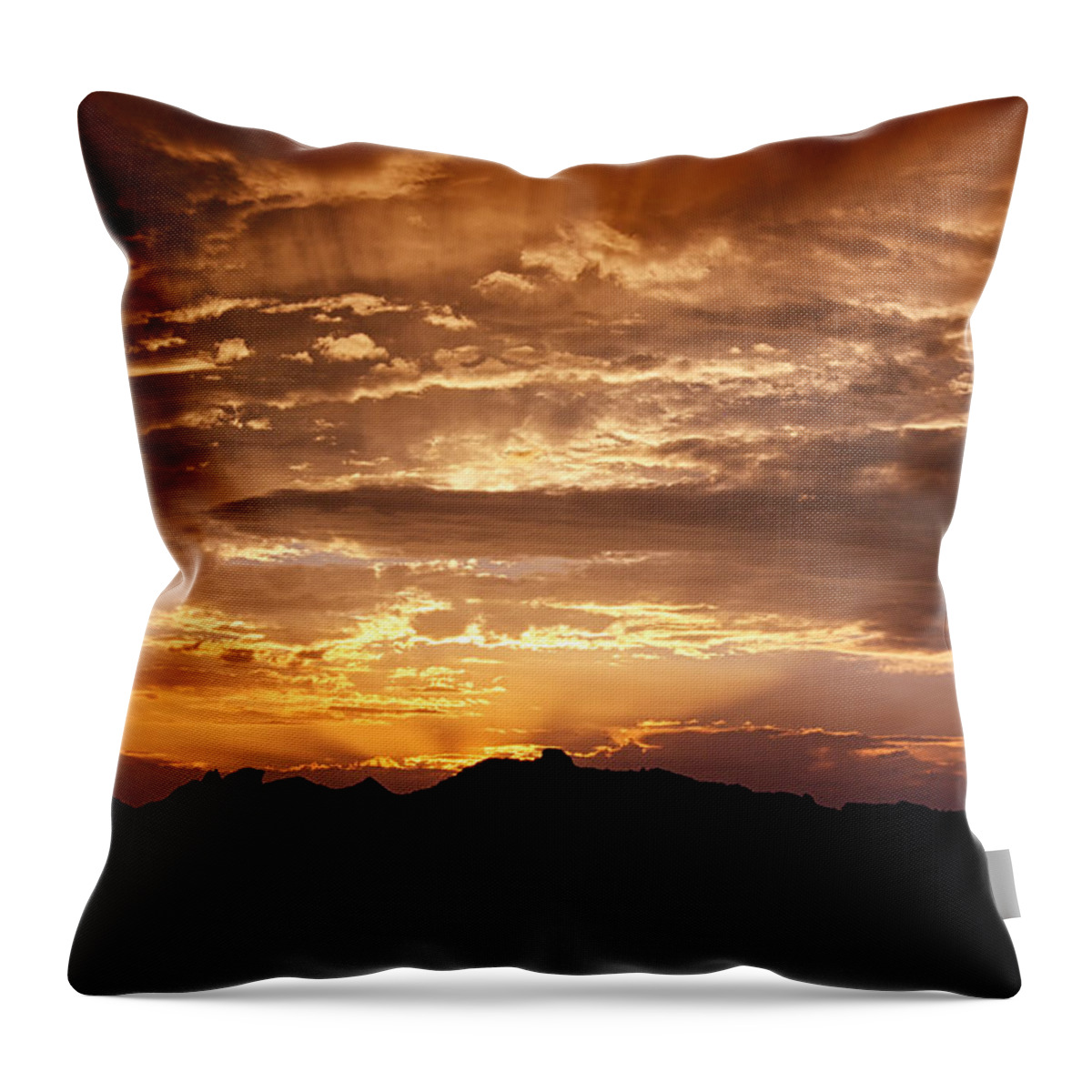 Sunset Throw Pillow featuring the photograph Light up the Sky by Saija Lehtonen