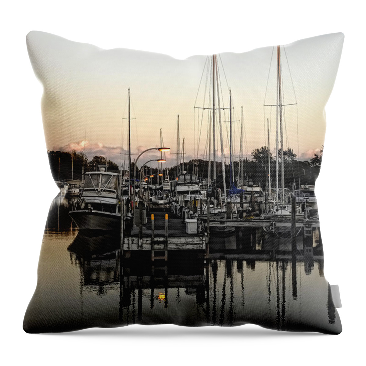 Portrait Throw Pillow featuring the photograph Lights on by Sami Martin