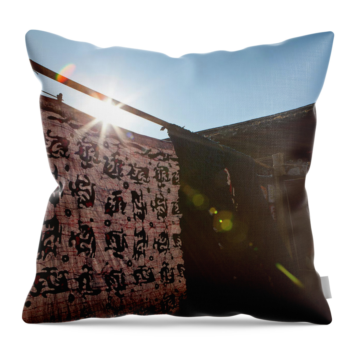 Chinese Culture Throw Pillow featuring the photograph Lijiang, Yunnan, China by Siyi Qian