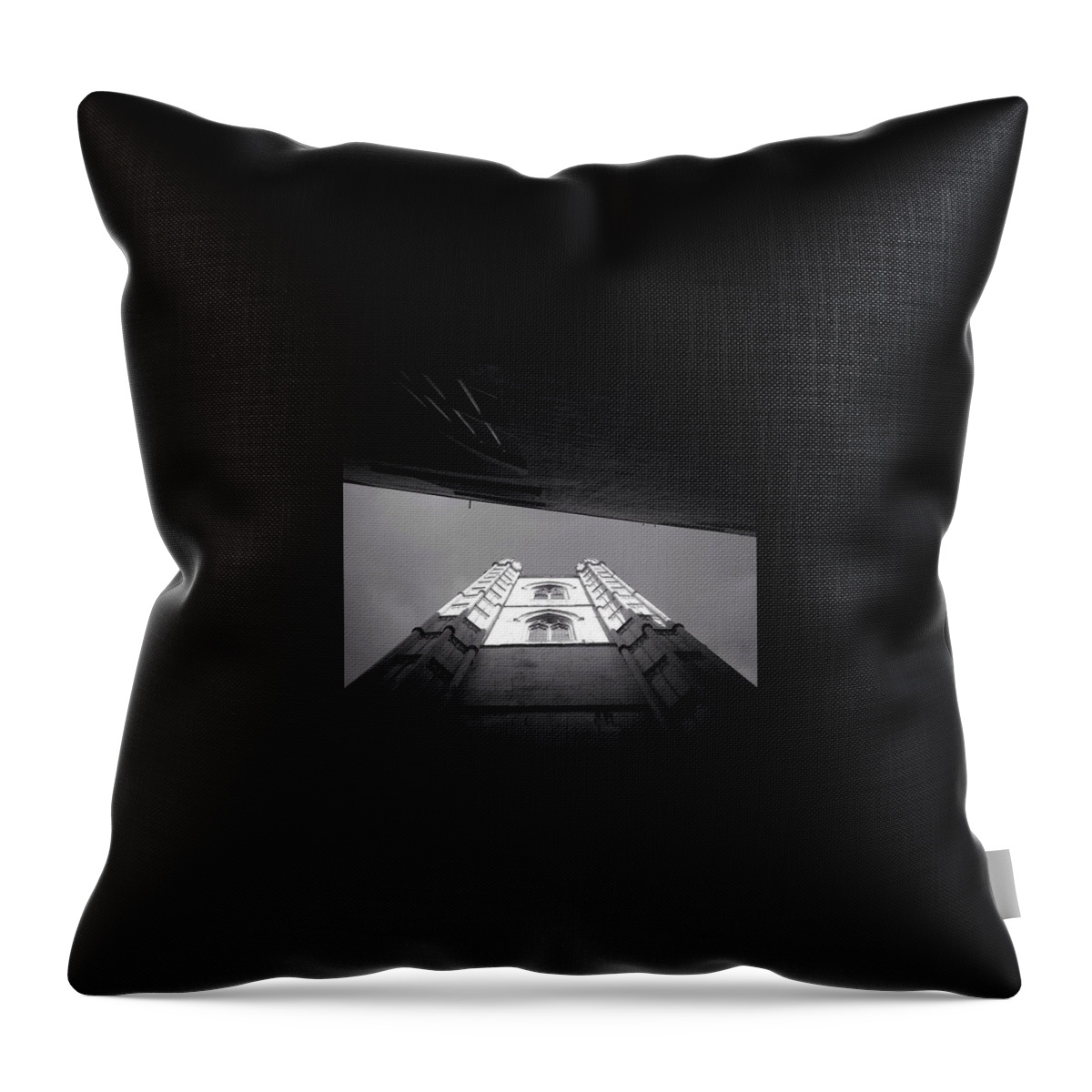 City Throw Pillow featuring the photograph Tower of St Mary's by Marc Gascoigne