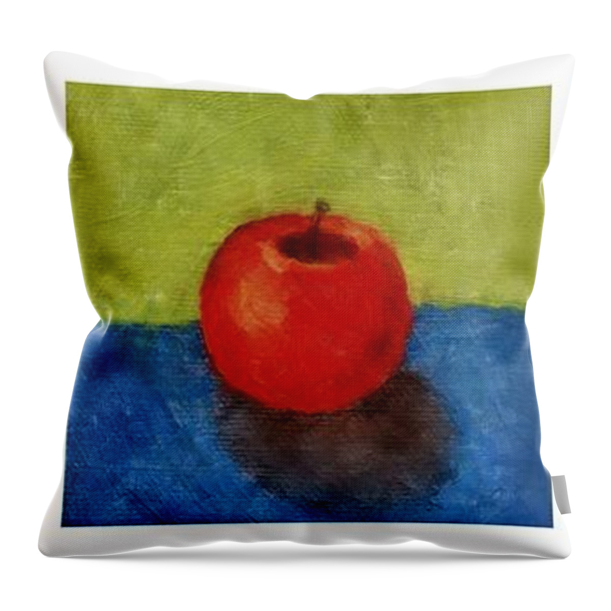 Lime Throw Pillow featuring the painting Lime Apple Lemon by Michelle Calkins