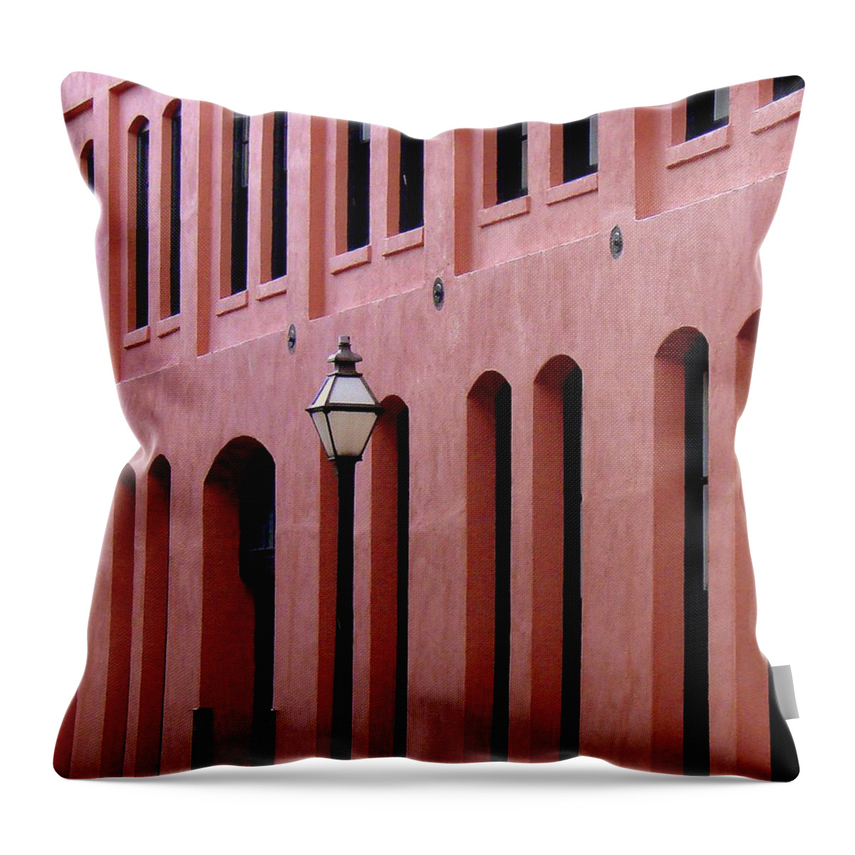 Abstract Throw Pillow featuring the photograph Linear by Rodney Lee Williams