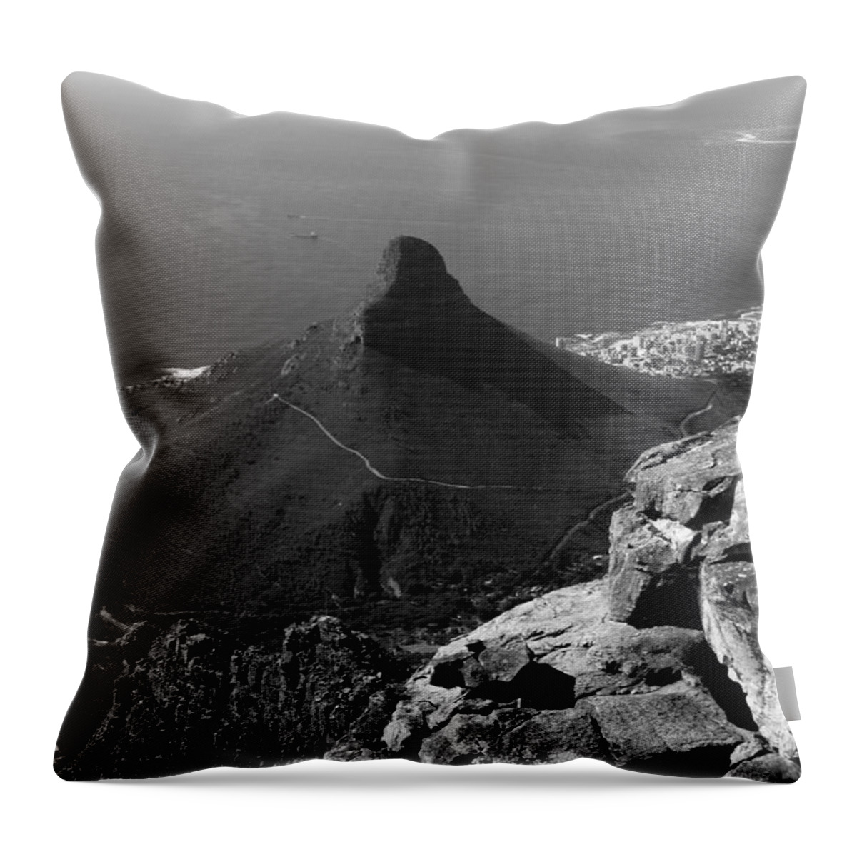 Africa Throw Pillow featuring the photograph Lions Head - Cape Town - South Africa by Aidan Moran