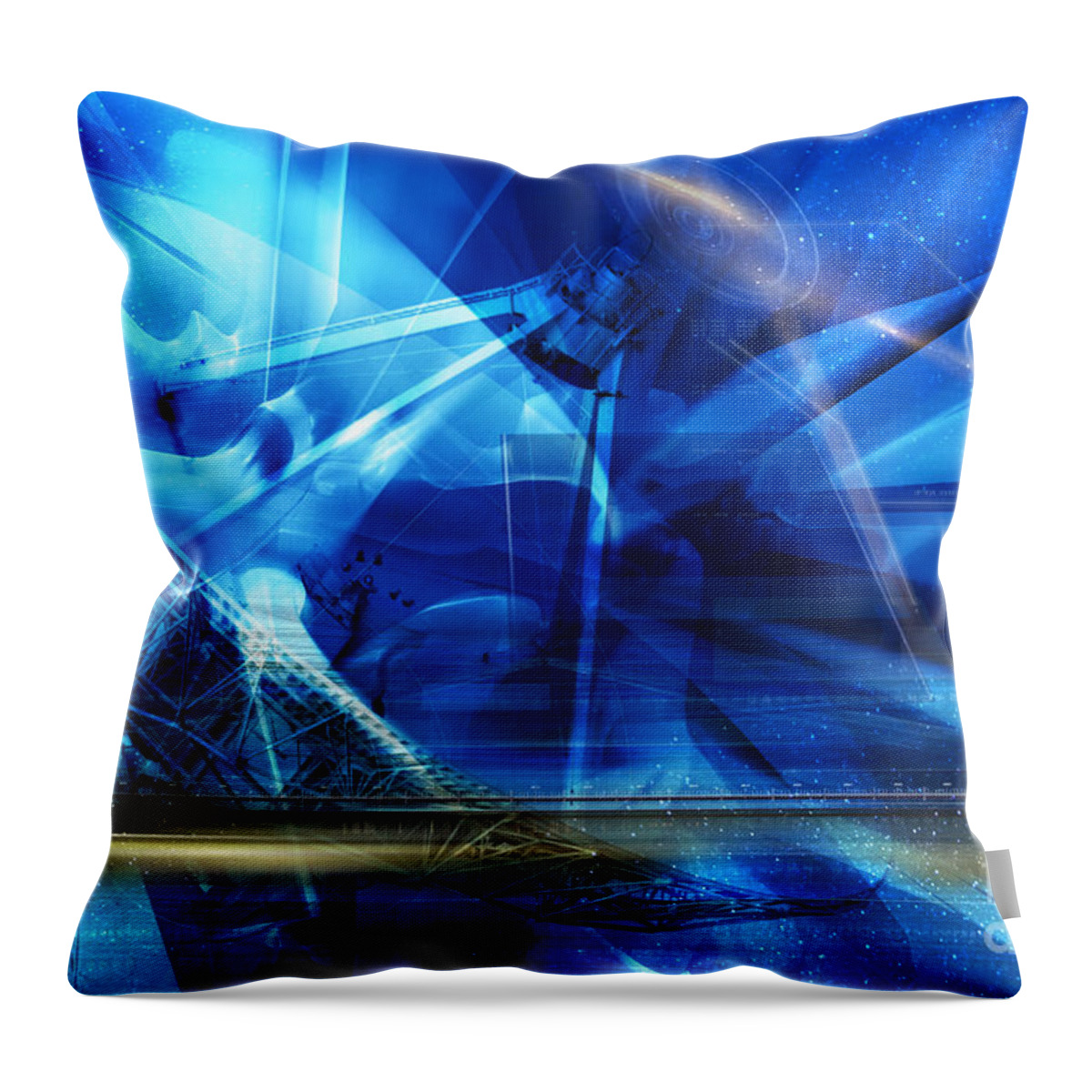 Conceptual Throw Pillow featuring the photograph Listening by Keith Kapple