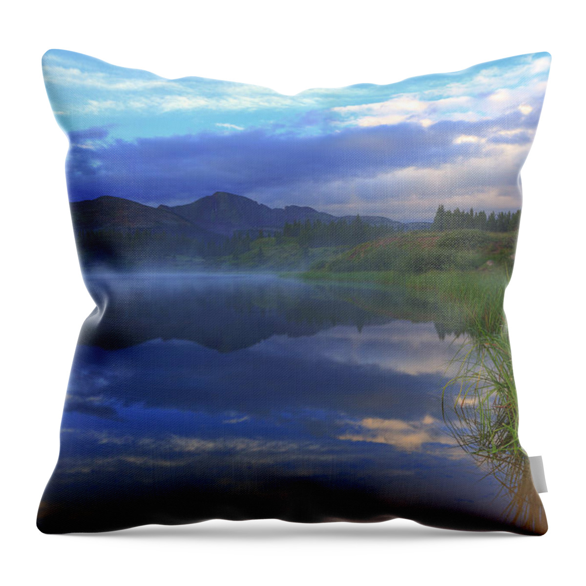 San Juans Throw Pillow featuring the photograph Little Molas Lake Sunrise-2 by Alan Vance Ley