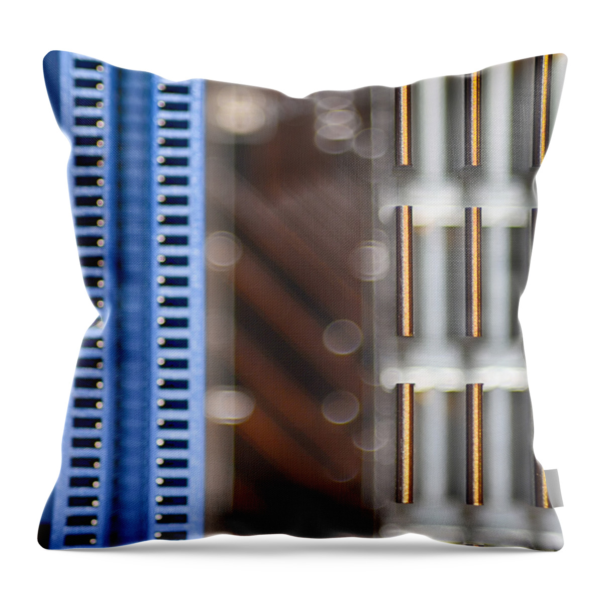Computer Throw Pillow featuring the photograph Living Digital by Angelina Tamez