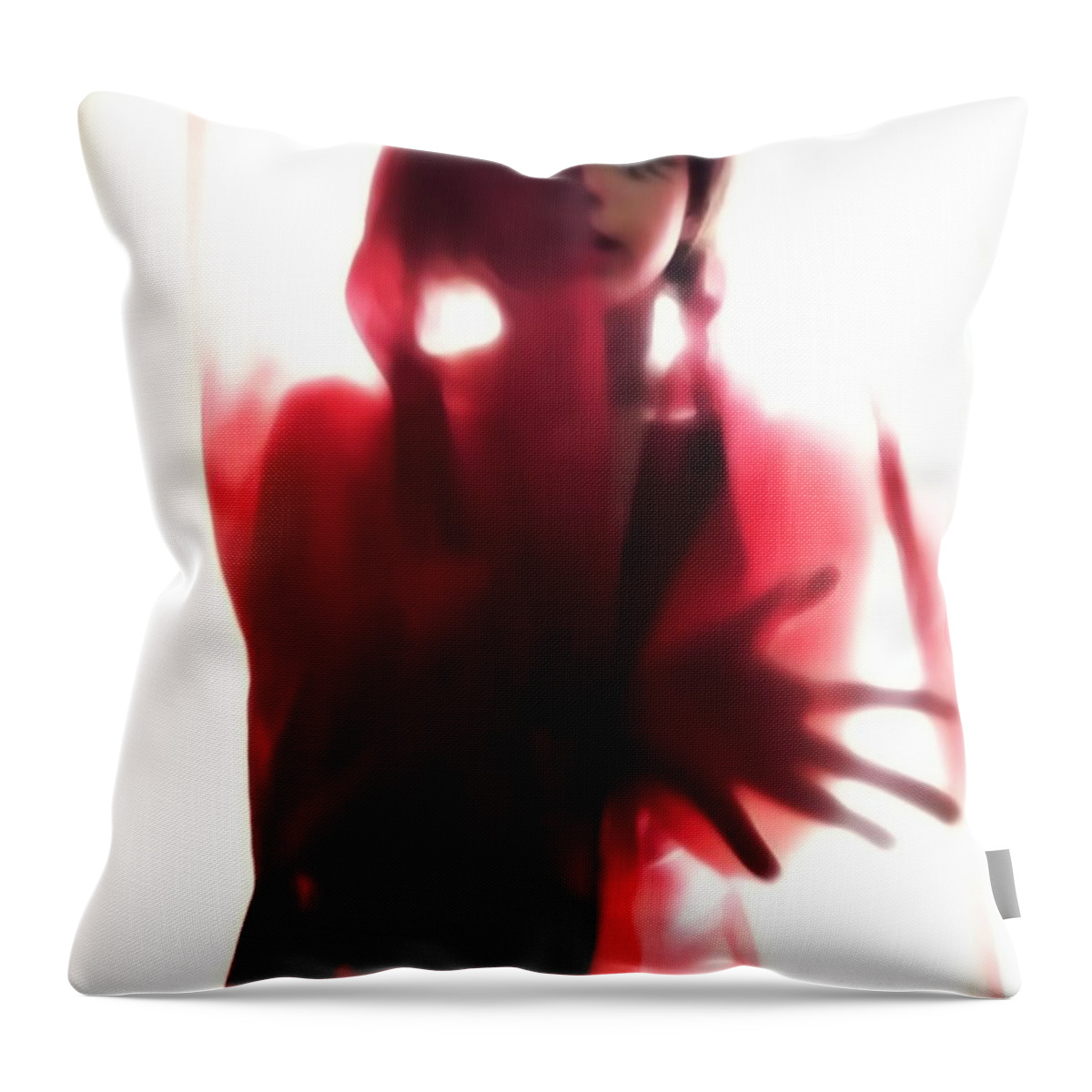 White Throw Pillow featuring the photograph Lone by Jessica S