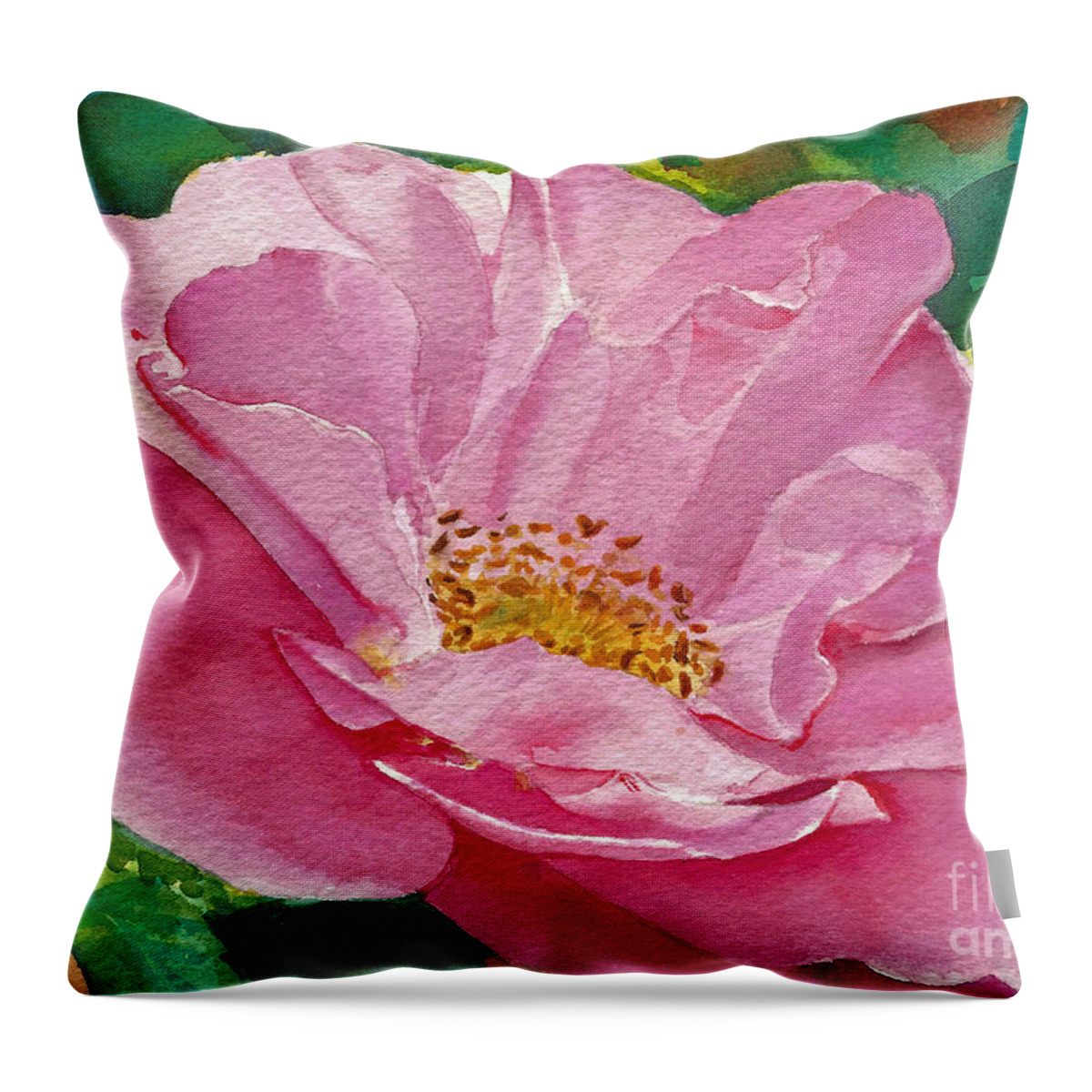 Look At Me! Throw Pillow featuring the painting Look at me by Daniela Easter