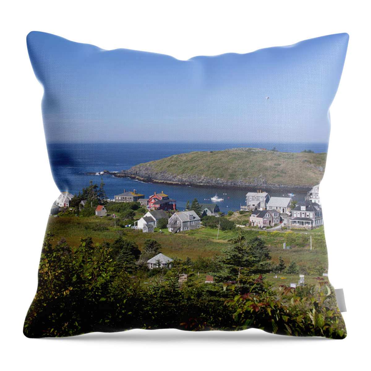 Port Throw Pillow featuring the photograph Looking To Port by Jean Macaluso