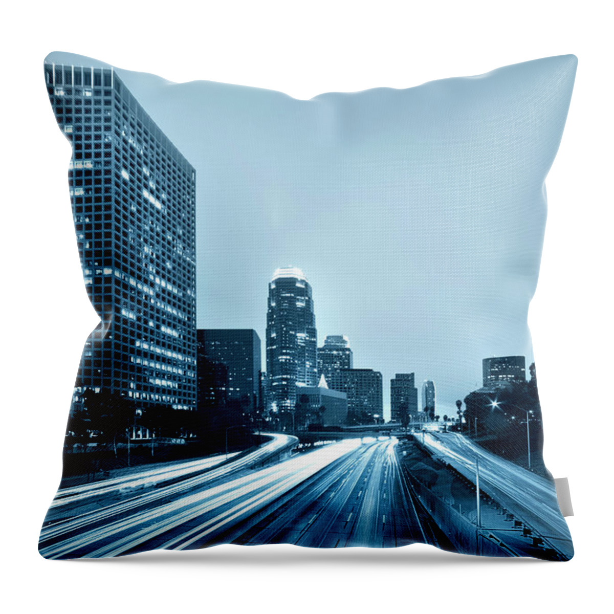 Corporate Business Throw Pillow featuring the photograph Los Angeles by Wsfurlan