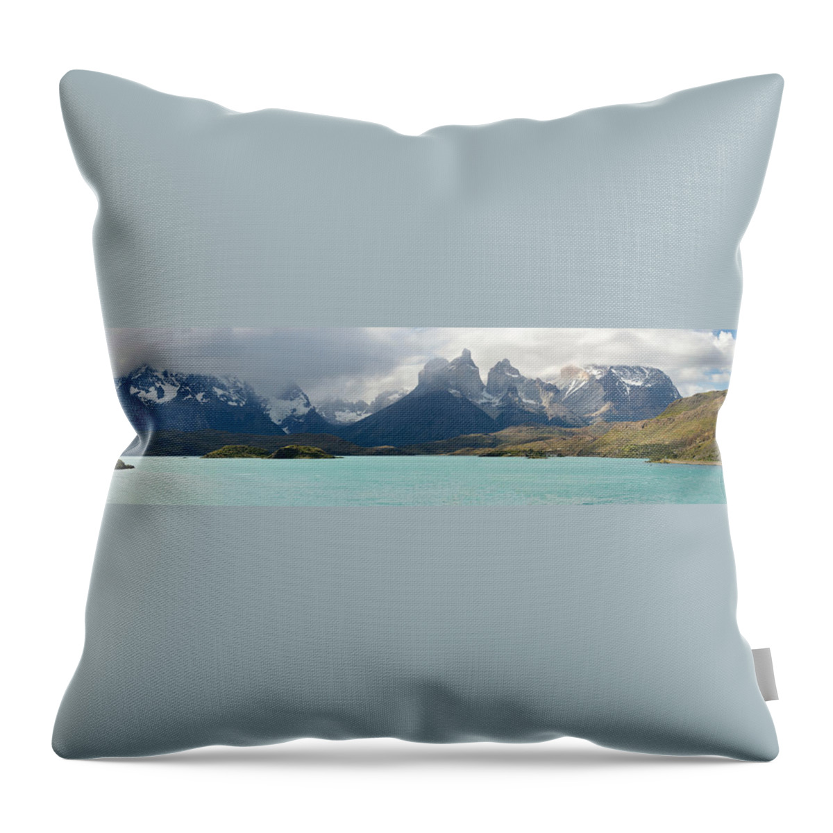 Home Throw Pillow featuring the photograph Los Cuernos by Richard Gehlbach