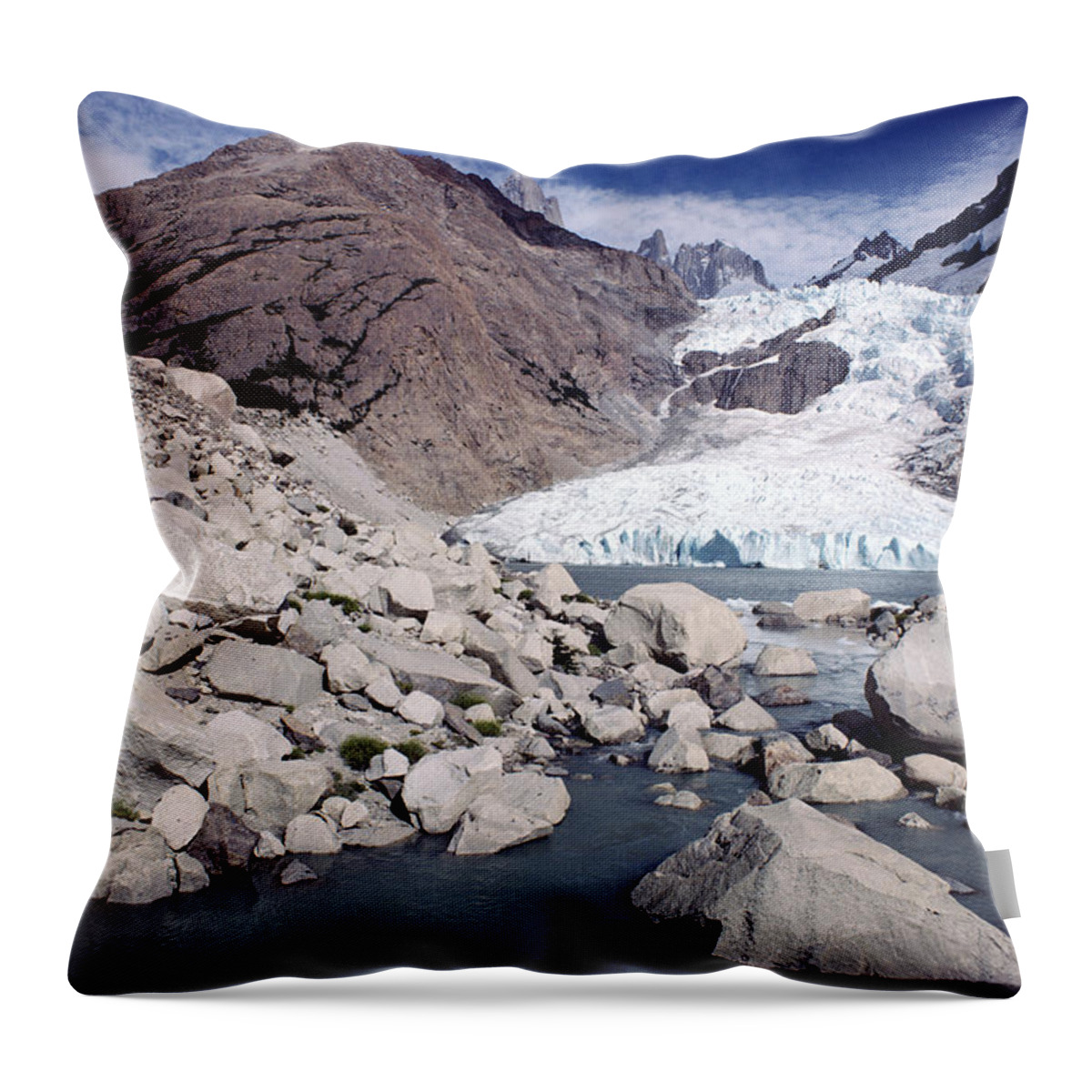 Feb0514 Throw Pillow featuring the photograph Los Glaciares Np Patagonia Argentina by Tui De Roy