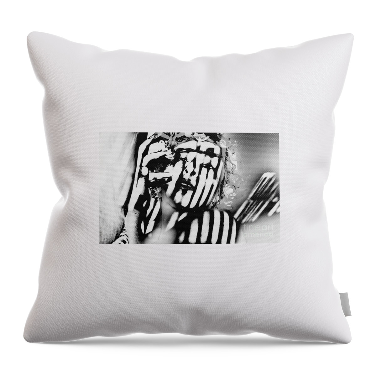 Stripes Throw Pillow featuring the photograph Lotus Lights by Jessica S