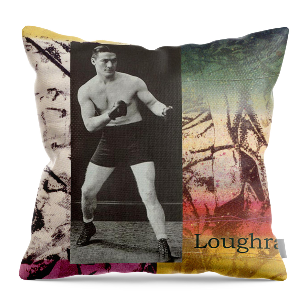 Boxers Throw Pillow featuring the photograph Love and War Loughran by Mary Ann Leitch