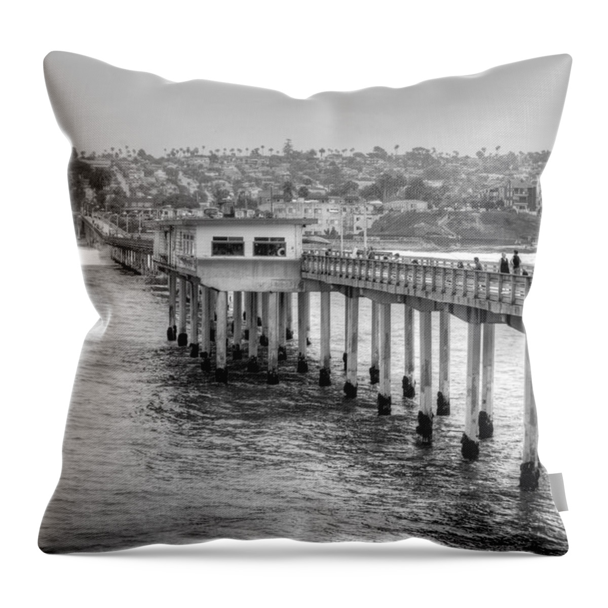 Ocean Beach Throw Pillow featuring the photograph Love at First Wave by Bill Hamilton