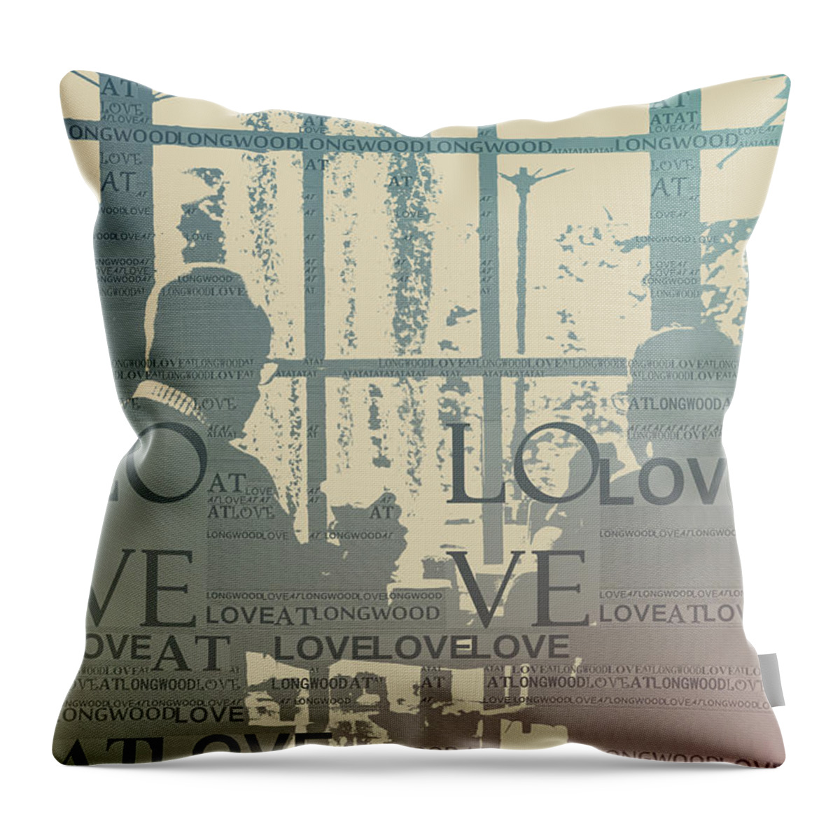Love Throw Pillow featuring the photograph Love At Longwood by Trish Tritz