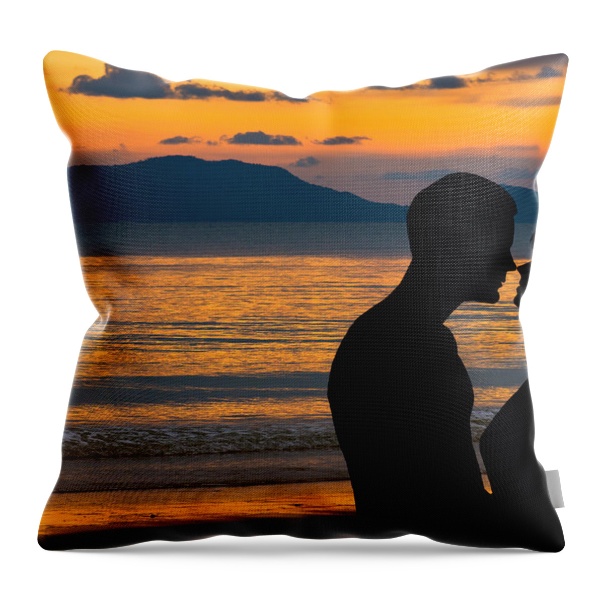 Adult Throw Pillow featuring the photograph Love couple by U Schade