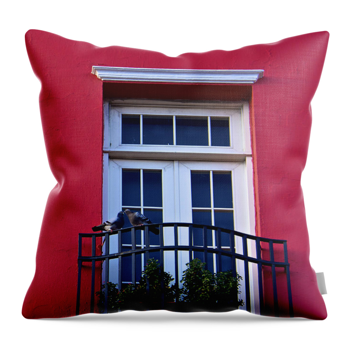 Old San Juan Throw Pillow featuring the photograph Love in San Juan by Kathi Isserman