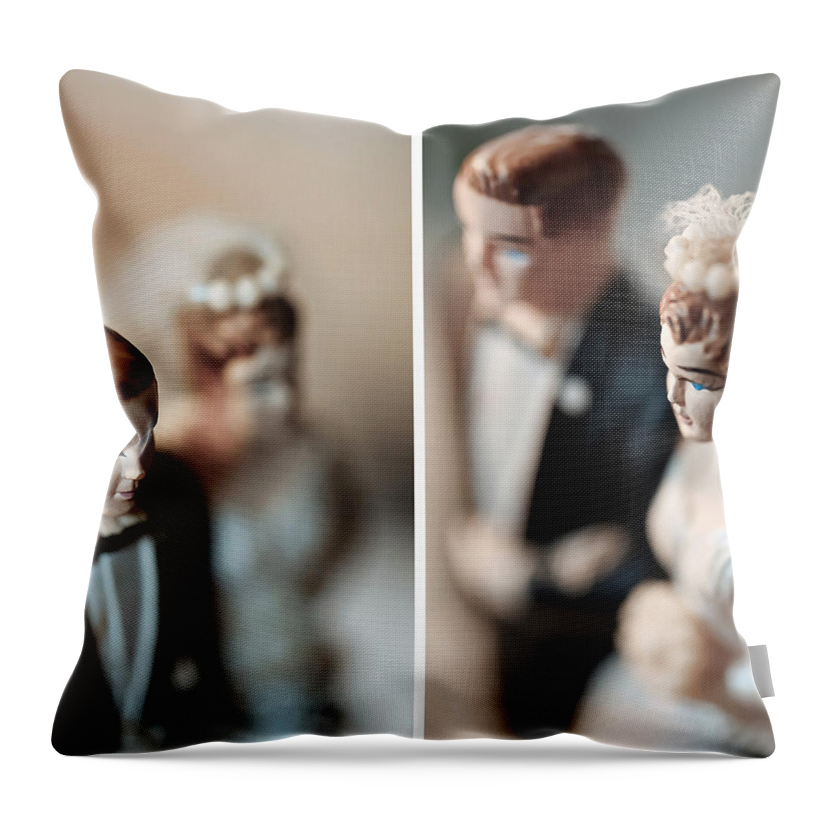 Wedding Topper Throw Pillow featuring the photograph Love Story by Trish Mistric