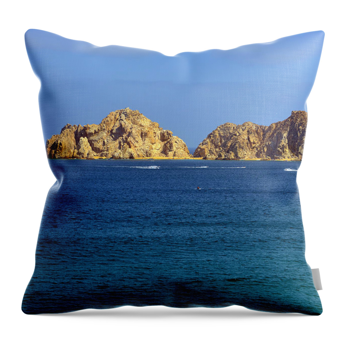Beach Throw Pillow featuring the photograph Lovers Beach Cabo by Alexandra Till