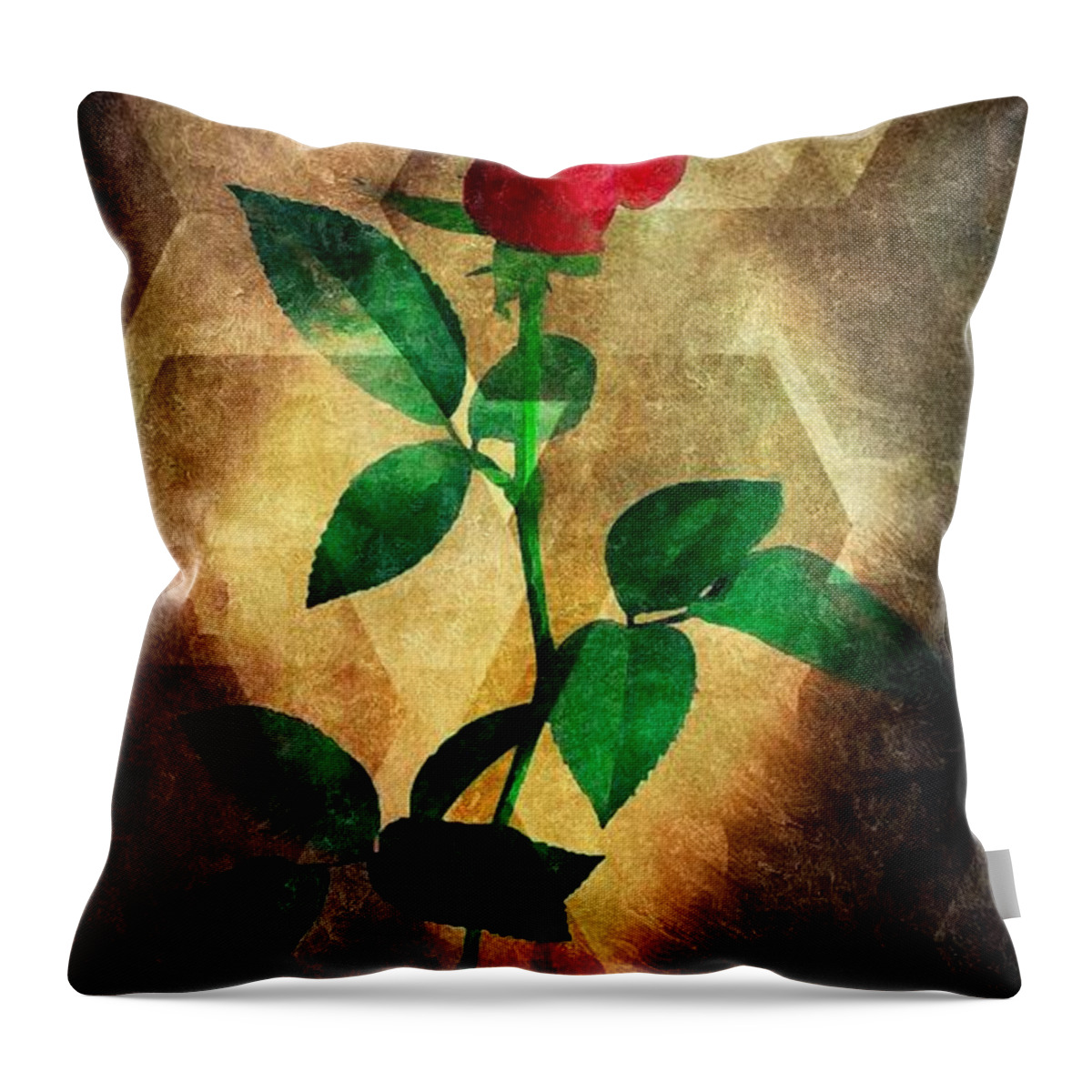 Love's Enchantment Throw Pillow featuring the digital art Love's Enchantment by Maria Urso