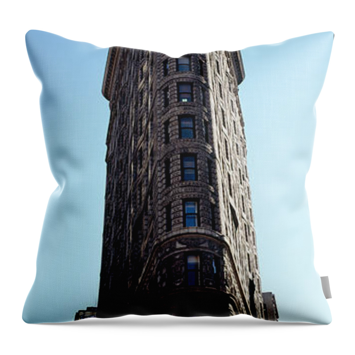 Photography Throw Pillow featuring the photograph Low Angle View Of An Office Building by Panoramic Images