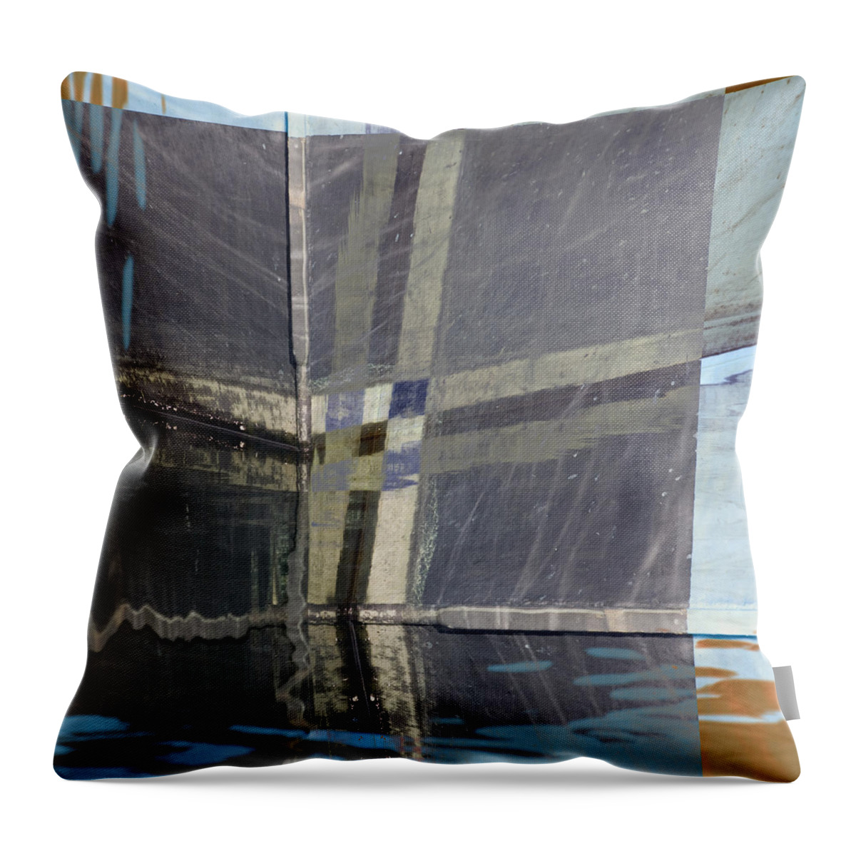 Low Tide Throw Pillow featuring the photograph Low Tide 5 by Carol Leigh