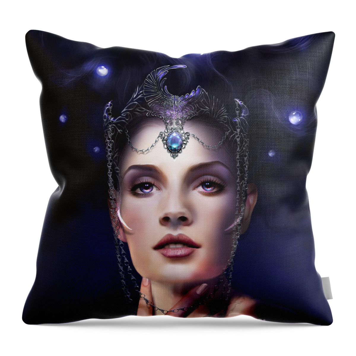 Adult Throw Pillow featuring the photograph Luna by MGL Meiklejohn Graphics Licensing