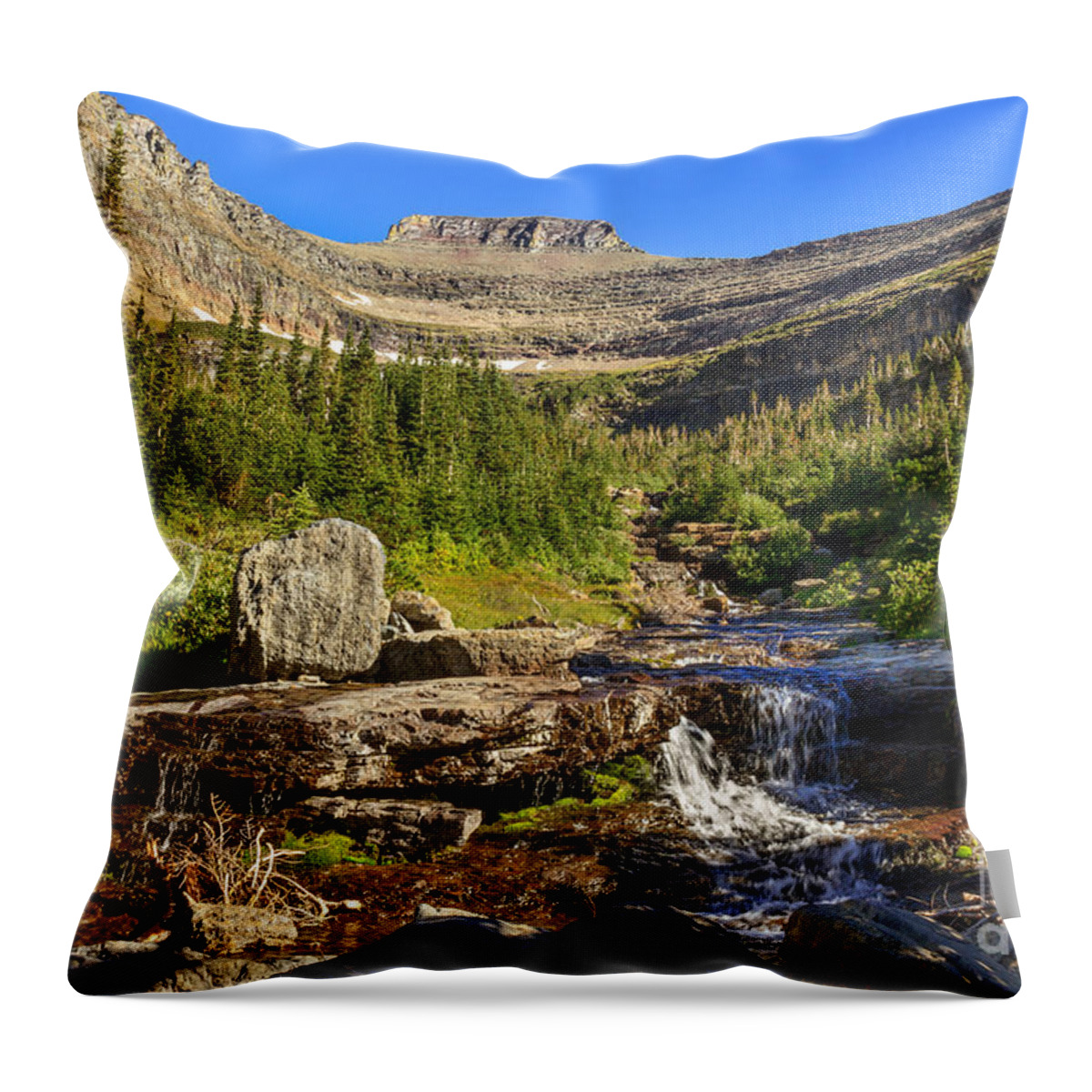 Lunch Creek Throw Pillow featuring the photograph Lunch Creek by Robert Bales