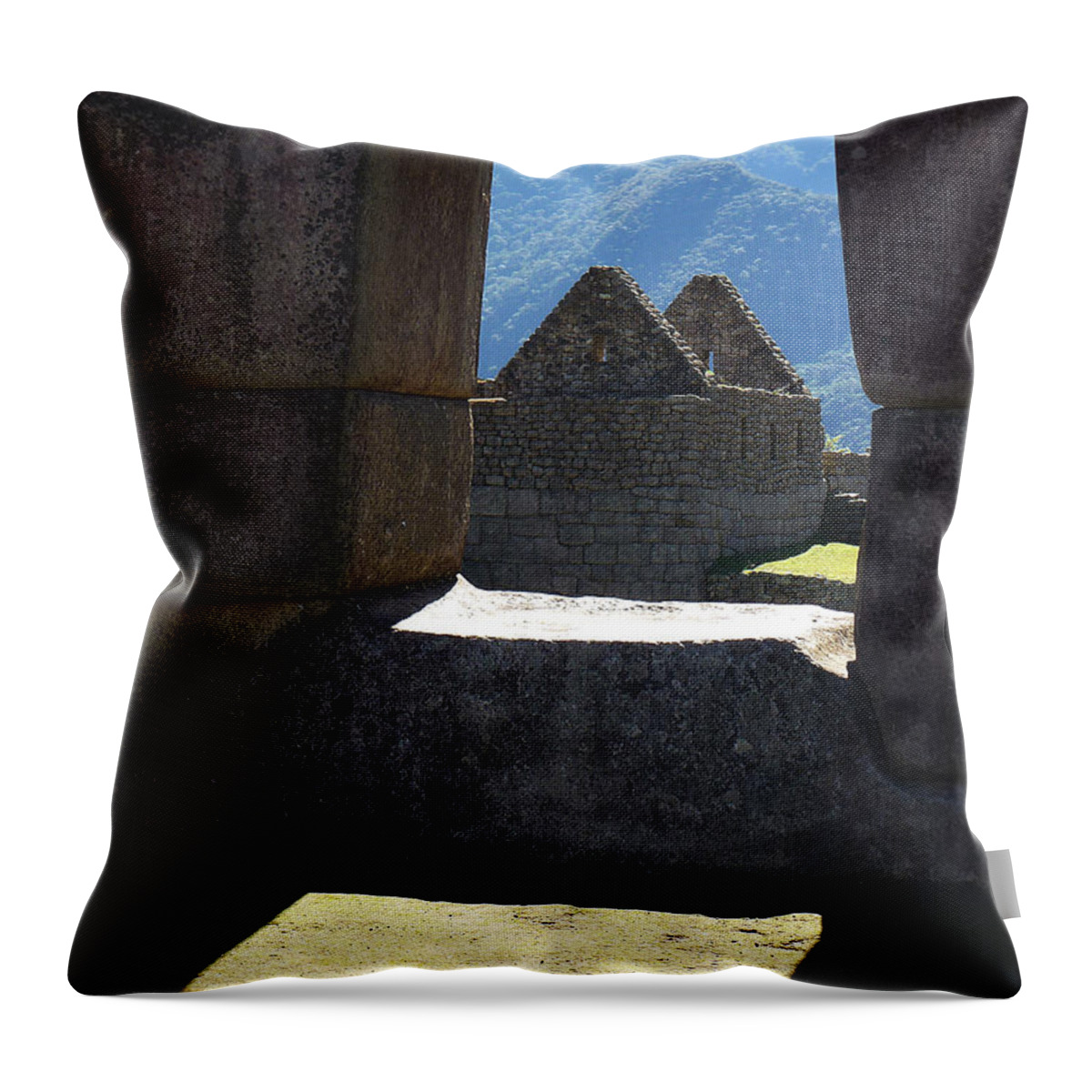 Peru Throw Pillow featuring the photograph Machu Picchu Peru 6 by Xueling Zou